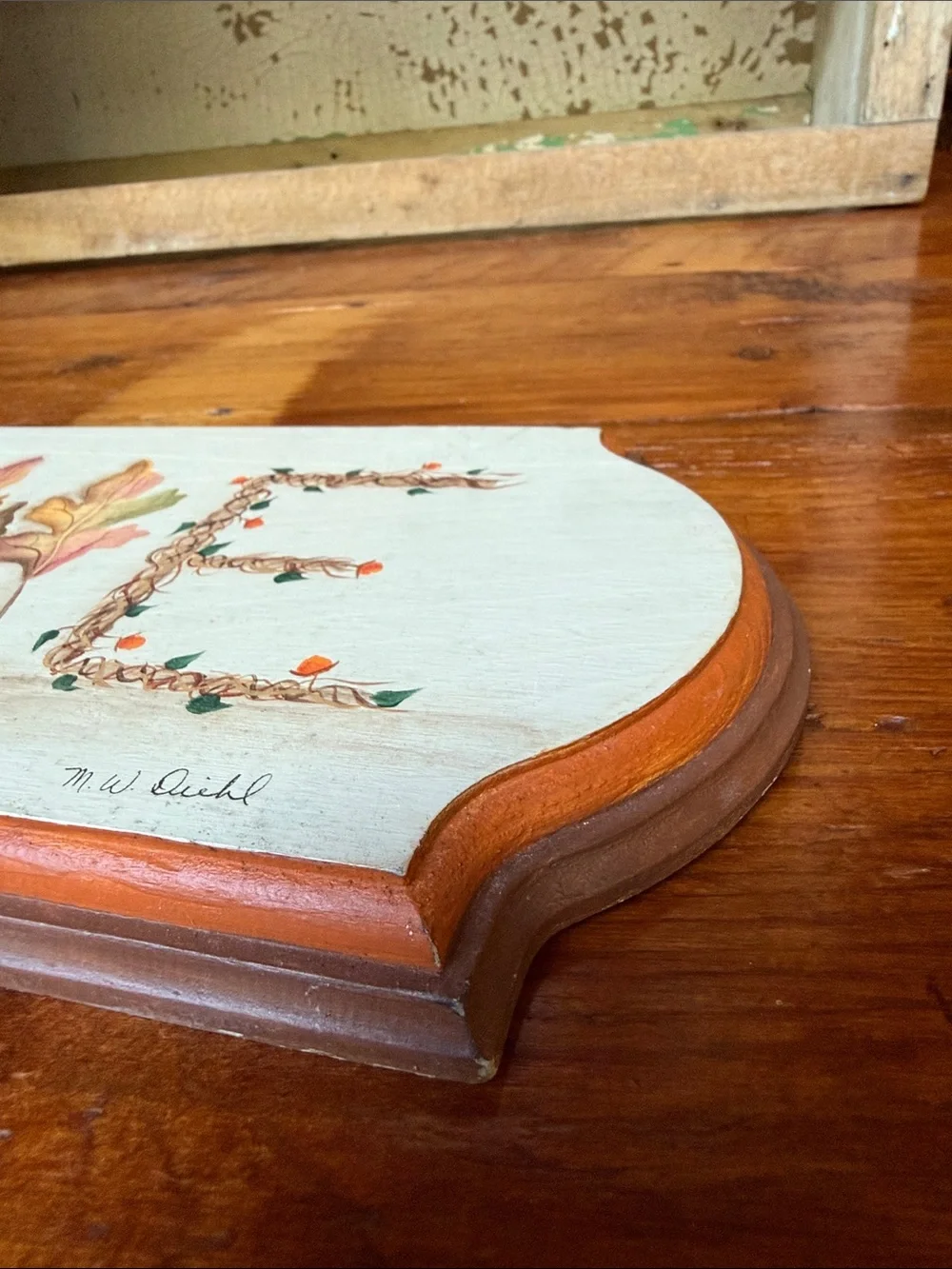 🍂 WELCOME Fall/Autumn Sign Hand Painted and Signed 24”x6”
